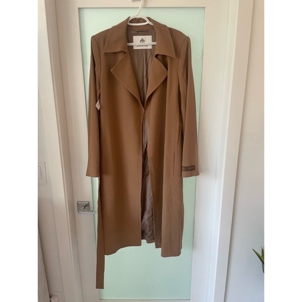 Babaton Aritzia Women's Tan Trench Coat
